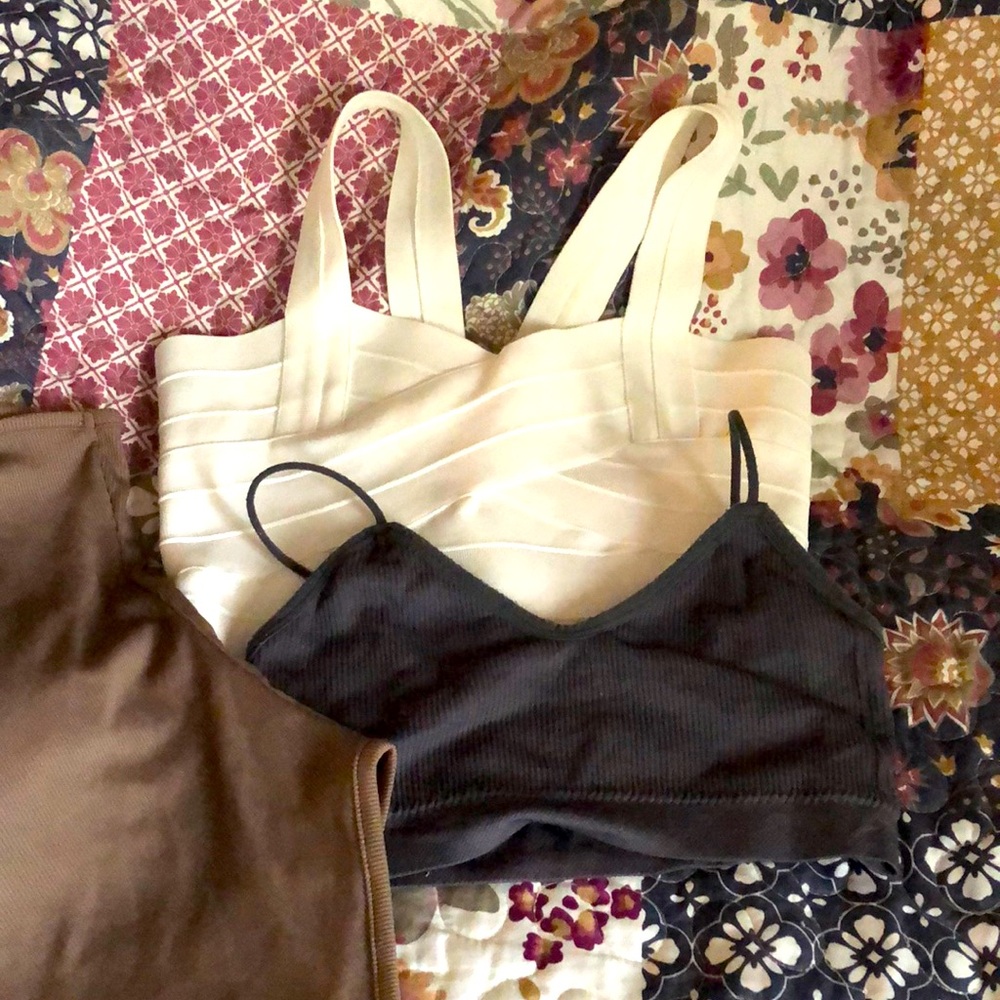 2 Bra and 1 Camisole sz small/medium
